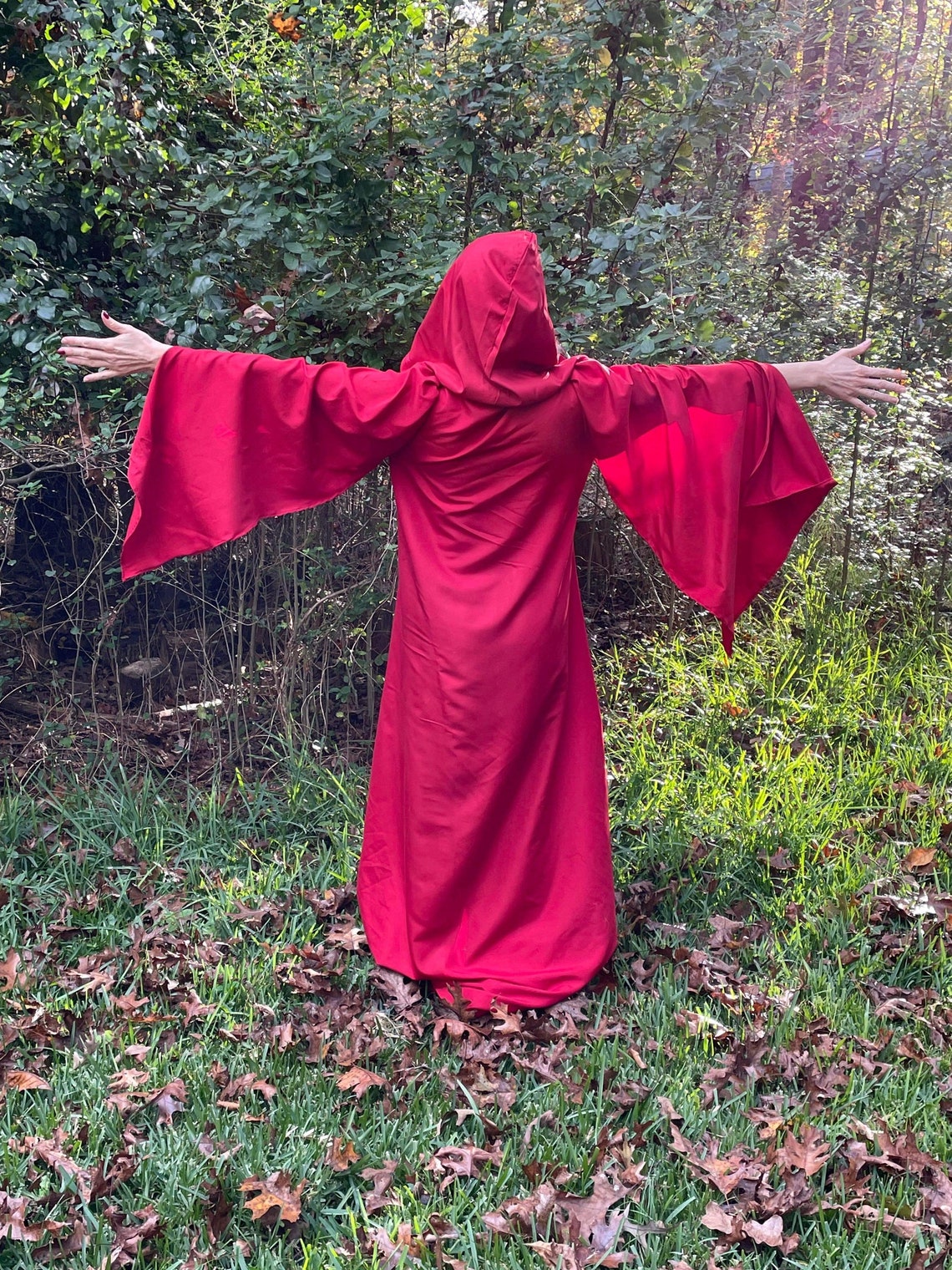 Scarlet Tau Robe Red Witch Wizard Magician Ceremonial Ritual Etsy