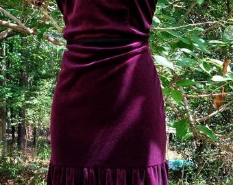 Purple Velvet Dress - Etsy