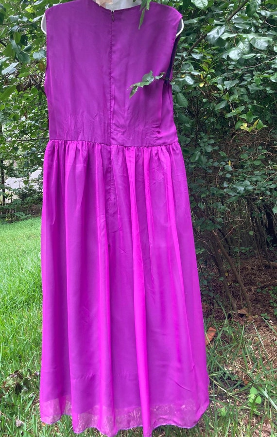 Purple  chiffon  dress formal prom  vintage witch… - image 5