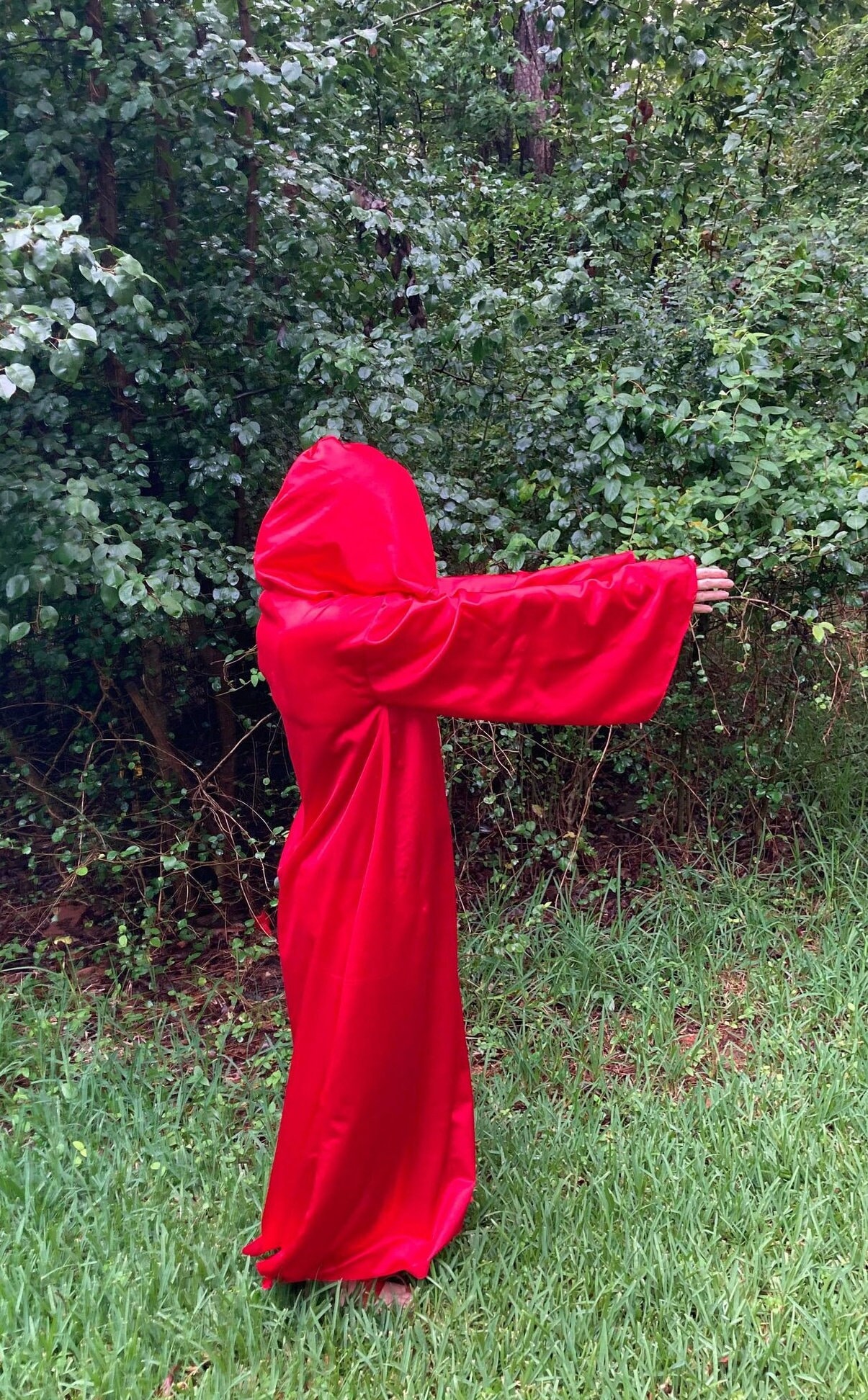 Red Tau Robe Witch Wizard Magician Ceremonial Ritual Gothic Witchy