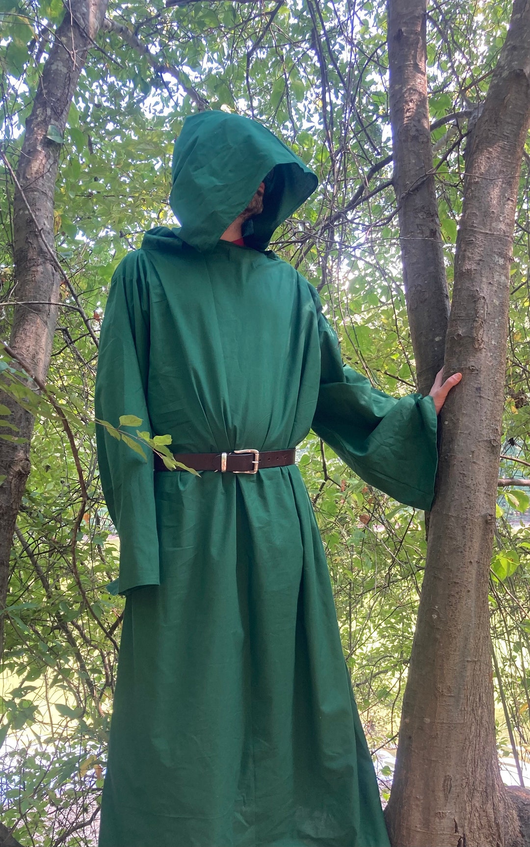 Dark Green Tau Robe Witch Wizard Magician Ceremonial Ritual Etsy