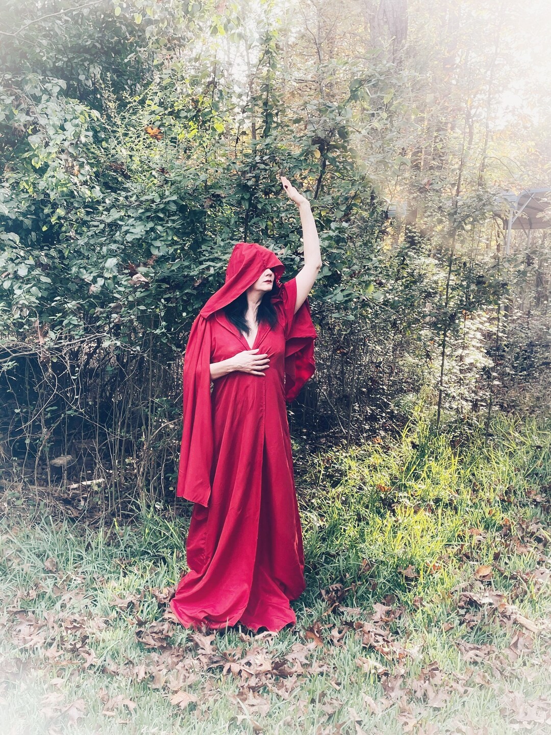 Scarlet Tau Robe Red Witch Wizard Magician Ceremonial Ritual Etsy
