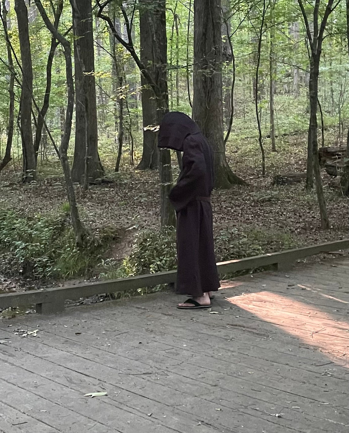 Black Tau Robe Magician Occult Renaissance Costume Wizard Linen Custom