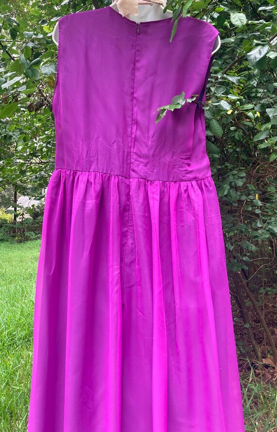 Purple  chiffon  dress formal prom  vintage witch… - image 4