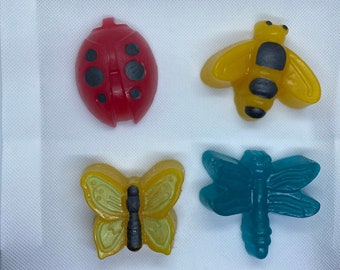 Insectropolis Soap, Lady Bug, Bee, Butterfly and Dragonfly, Insect Soap, Kids Soap, Bug Soap, Ladybug Soap, Dragonfly Soap, Bee Soap, Gifts