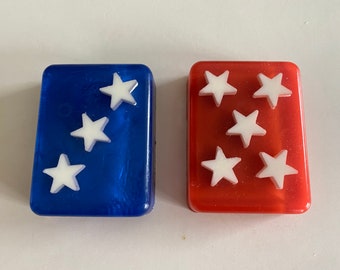 Stars and Stripes Forever Patriotic Soap, Flag Soap, Star Soap, Patriotic Soap, 4th of July Soap, 4th of July, American Soap, USA Soap