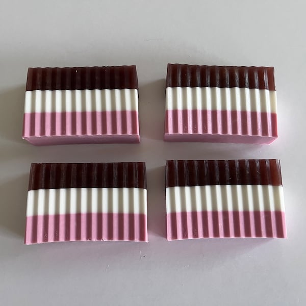 Neopolitan Ice Cream Soap, ice cream soap, food soap, dessert soap, Neopolitan soap, candy soap, layered soap, strawberry soap, gift for her