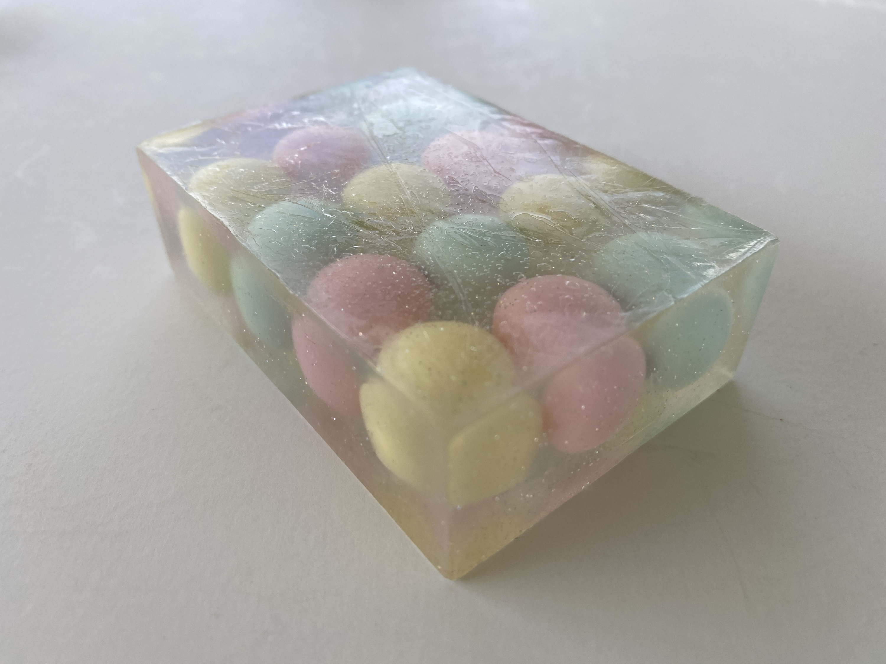 Handmade Decorative Clear Soap Bar With Embedded Balls and Etsy