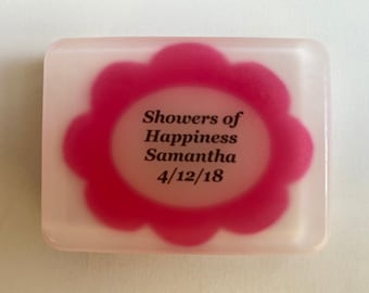 Wedding Shower Customizable Soap, Bridal Shower Gift, Wedding Favor, Baby Shower Gift, Showers of Happiness, Customizable soap, Gift for Her