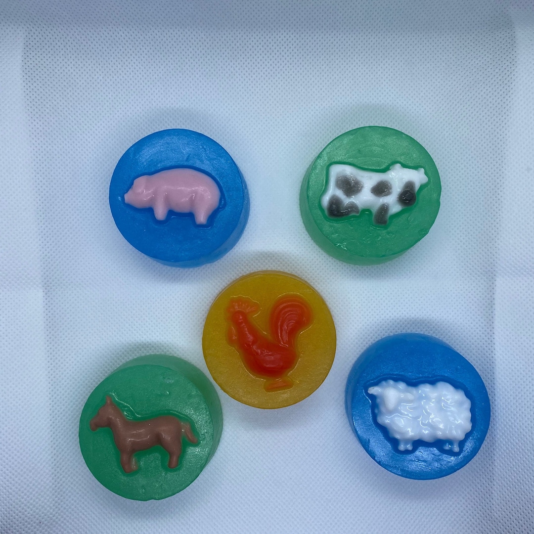 Farm Animal Soap Cow, Pig, Horse, Rooster, Sheep, Farm Soap, Cow Soap