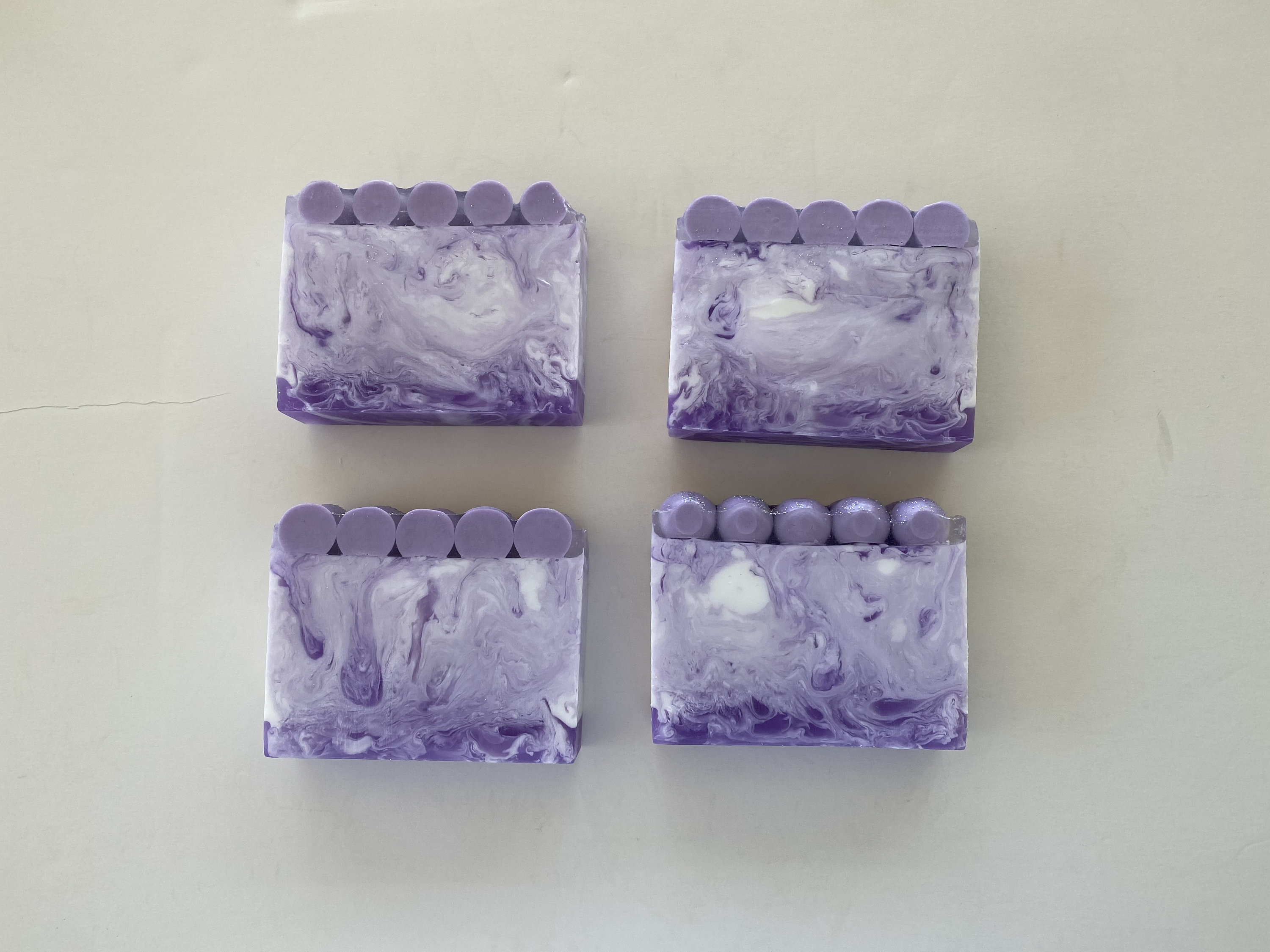 Swirly Handmade Decorative Soap Bar Purple and White with Etsy