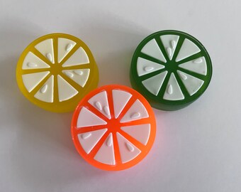 Tutti Frutti Fruit Slice Soap, Orange, Lime and Lemon, fruit soap, food soap, citrus soap, orange soap, lemon soap, gift for her, candy soap