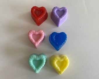 Hearts Mini Multicolor Soap, Heart Soap, Mini Soap, Mini Heart Soap, Mother's Day Soap, Gift for Mom, Gift for her, Wedding Favor Soap