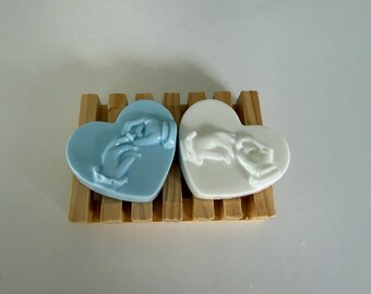 Wedding Hearts w/Crossing Hands or Putting on Ring, Wedding Soap, Wedding Favor Soap, Bridal Shower Gift, Gift for Her, Heart Soap, Wedding