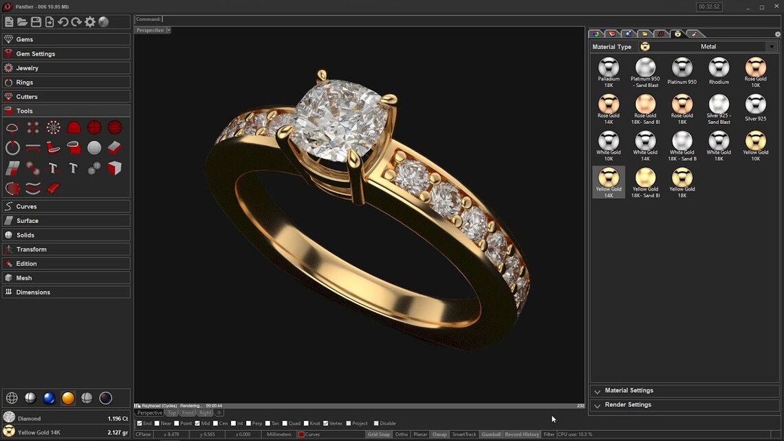 Panther 3D Jewelry Software Pro Commercial Etsy