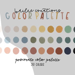 BaileeCreations Procreate Color Palette