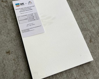 BAOHONG Trial Set, 190mm*130mm Academy & Artists Watercolor Paper 100% Cotton, 140lb/300gsm, Textured Cold Press/Hot Press/Rough, 15 sheets