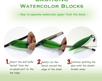 Leaf Separator for Watercolor Blocks