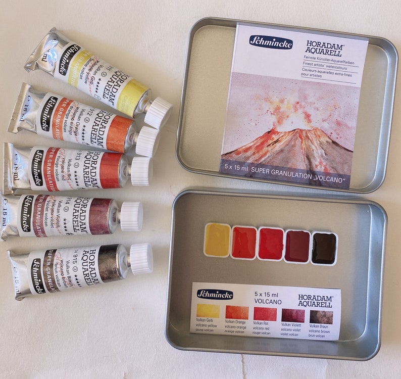 German SMK Super Granulation Watercolors Trial Setrepackaged 1ml Volcano 1ml