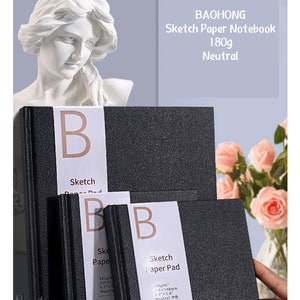 BAOHONG Sketch Paper Notebook, 180gsm, 36 sheets/72 pages