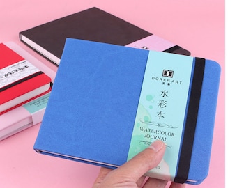 Dorerart Journal Book 12x16cm 100% cotton  Watercolor Paper 140lb/300gsm, Watercolor Paper, 24 sheets
