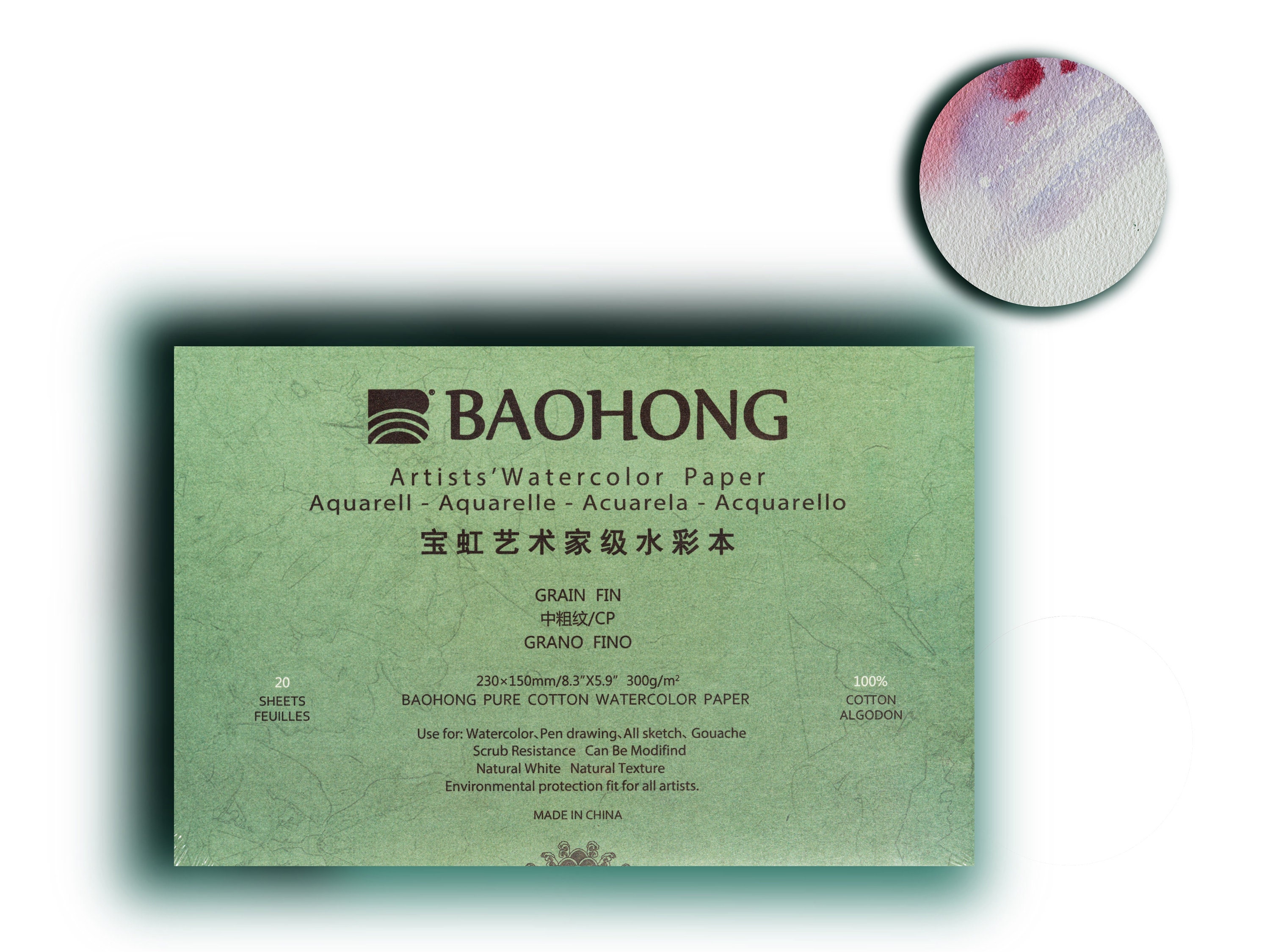 BAOHONG Postcards, 6x4 Academy Watercolor Paper 100% Cotton, 140lb