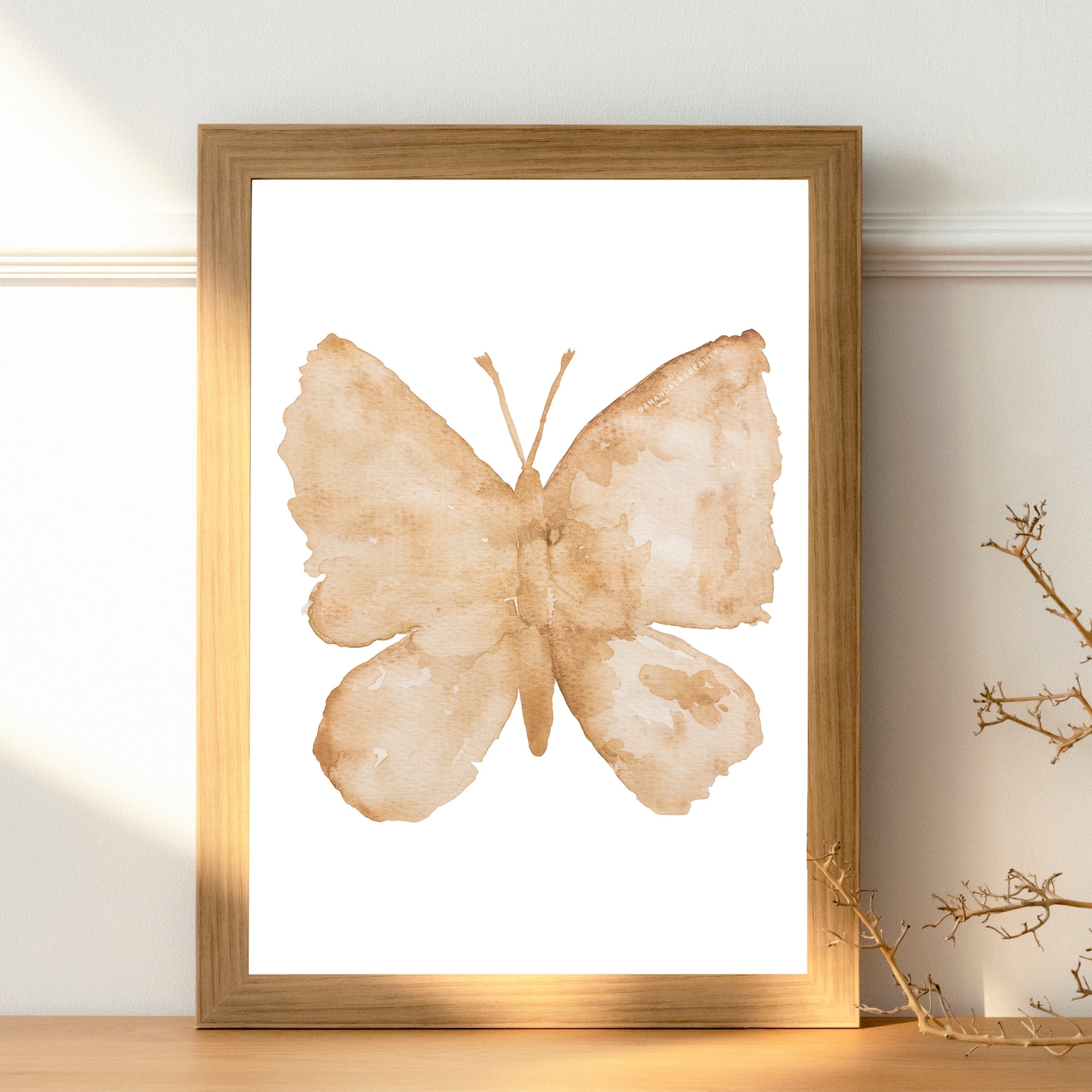 Butterfly Watercolor Printable. Butterfly Clipart. Butterfly Nursery ...