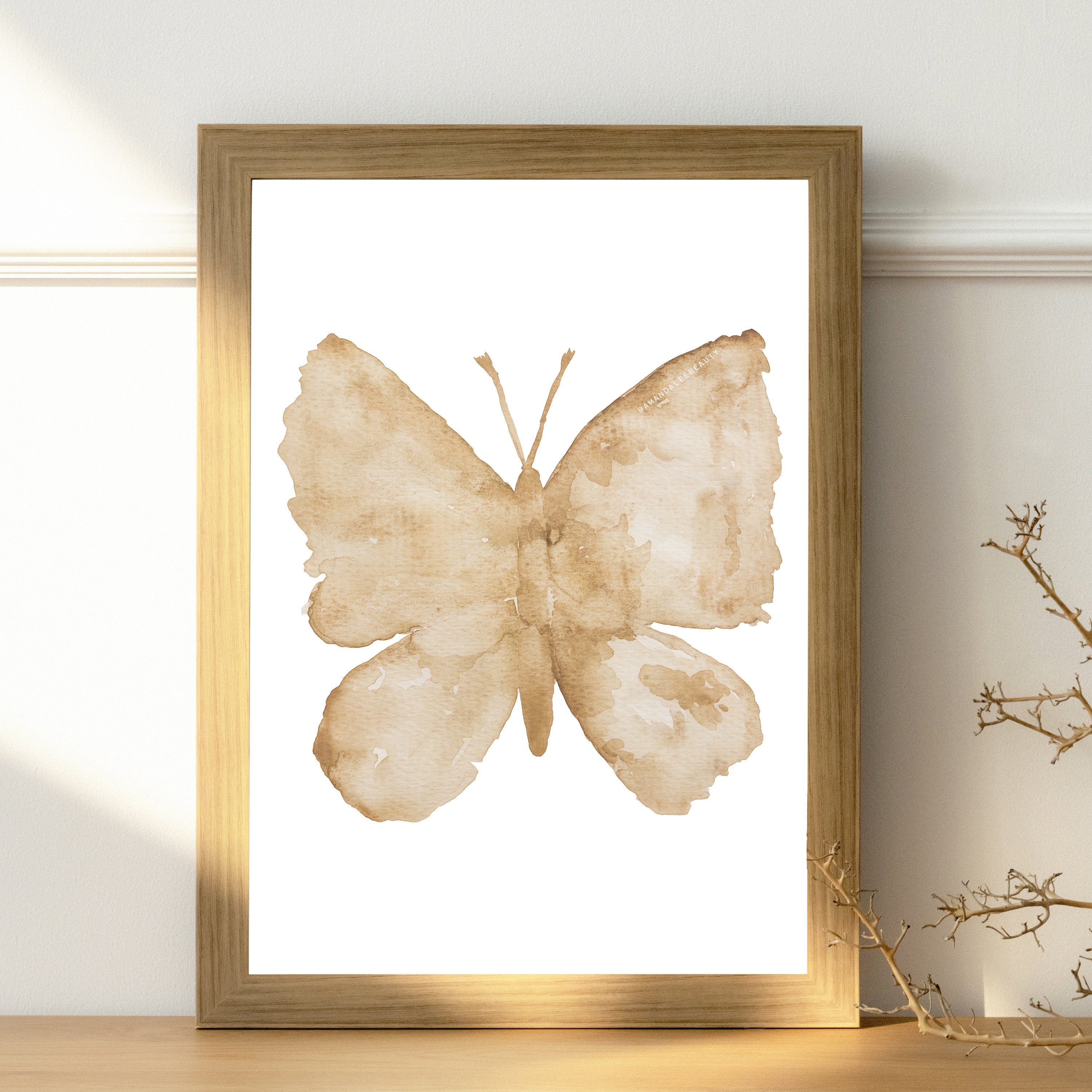 Butterfly Watercolor Printable. Butterfly Clipart. Butterfly Nursery ...