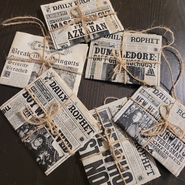 Wizard Newspaper Ornaments