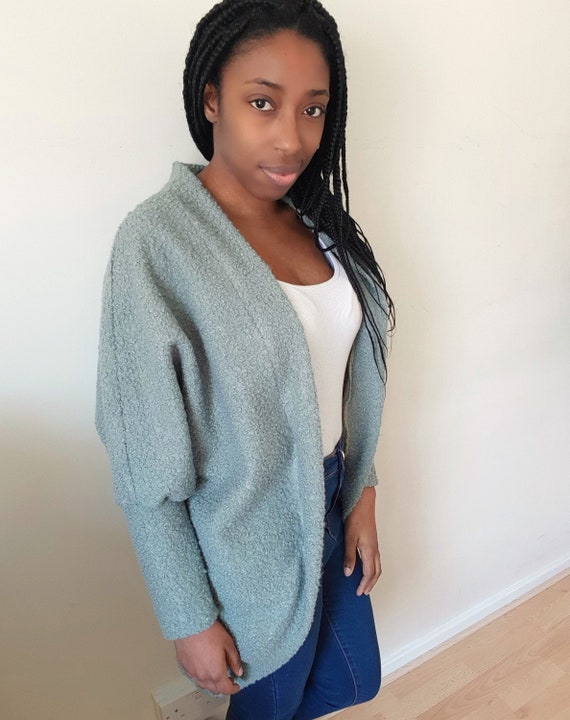 Women's Oversized Boucle Knit Cocoon 