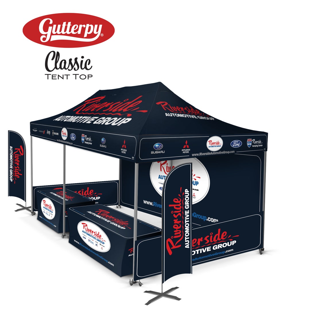 10x20 BUNDLE 6: Custom Pop-up Tent Top + Hex-shaped Alum