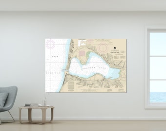 Onekama, Portage Lake, Michigan - Nautical Map / Chart - Canvas, Acrylic, or Metal