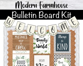 Farmhouse Classroom Decor | Bulletin Board Kit (Digital Download)
