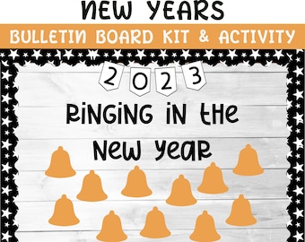 New Year Bulletin Board Kit | Back To School | Winter Bulletin Board Kit | Seasonal Classroom Decor December January
