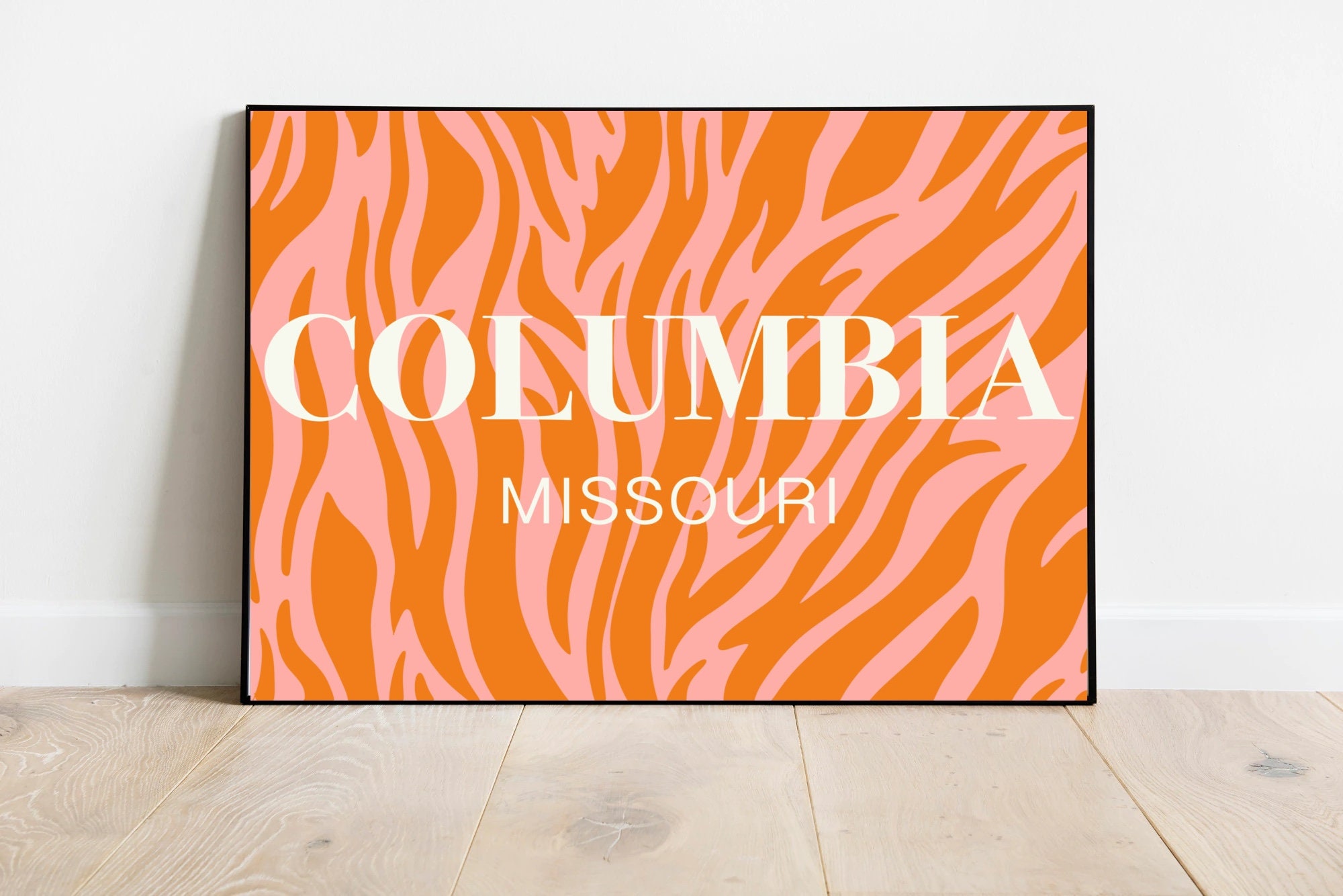 Preppy Mizzou Location Print, Dorm Decor, Columbia Missouri, Apartment Decor, College Wall Art, Preppy Room Decor,