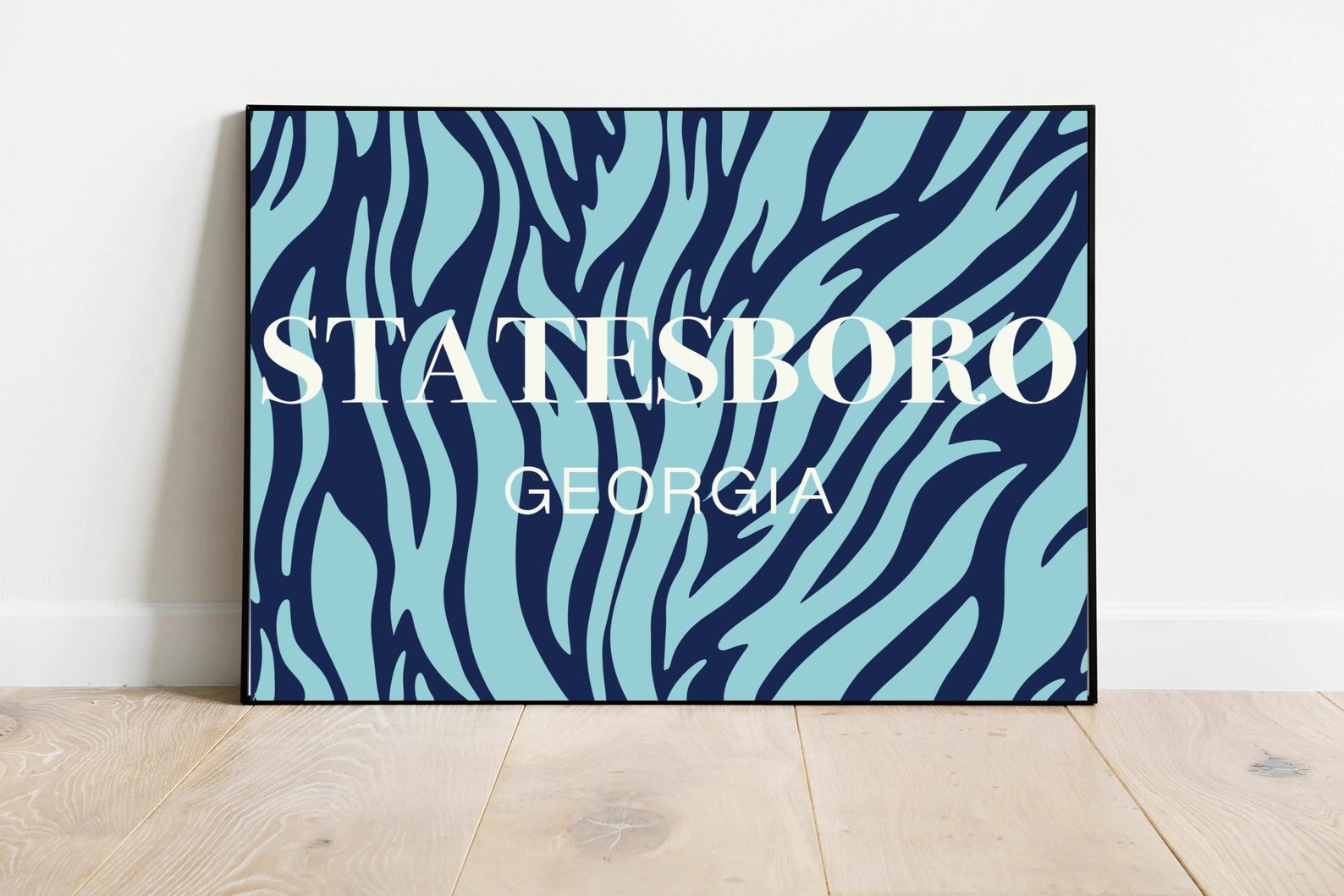 Preppy Georgia Southern University Location Print, Dorm Decor ...