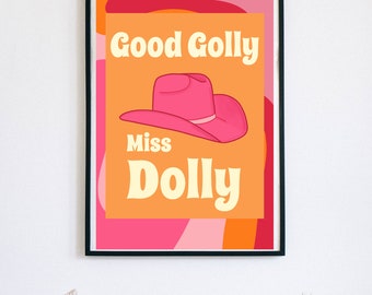 Dolly Parton Quote Print, Colorful Wall Art (Digital Download)