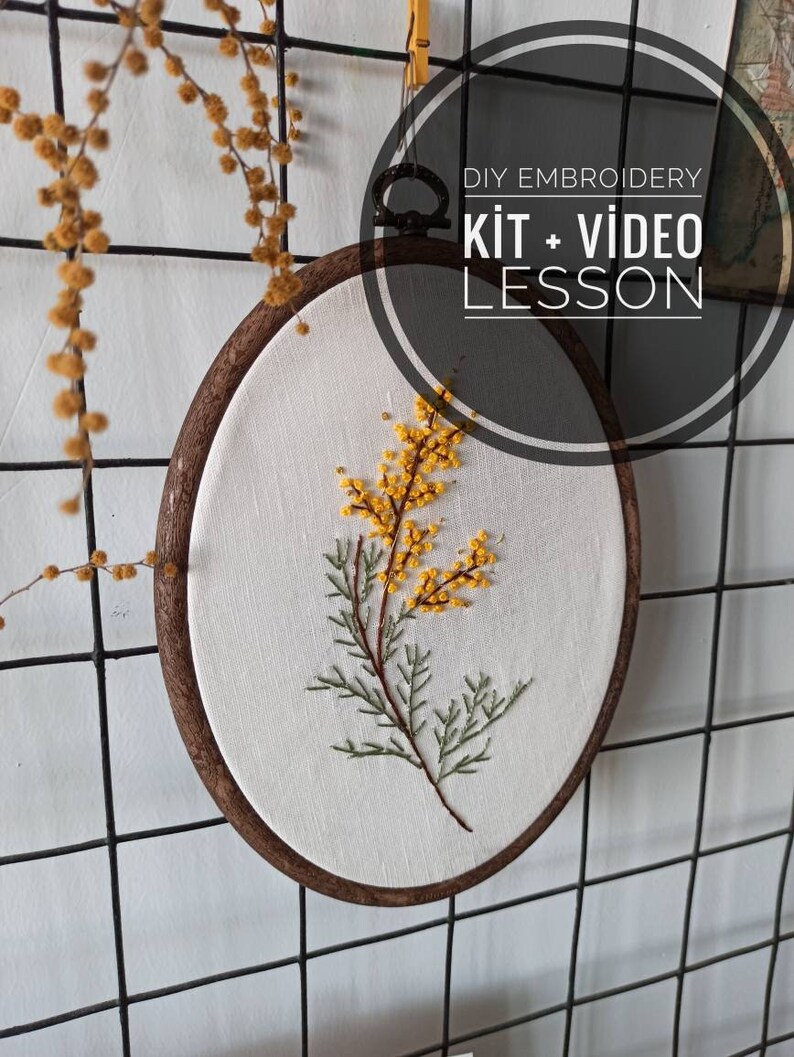 DIY Embroidery kit for beginners with video lesson Basic Etsy