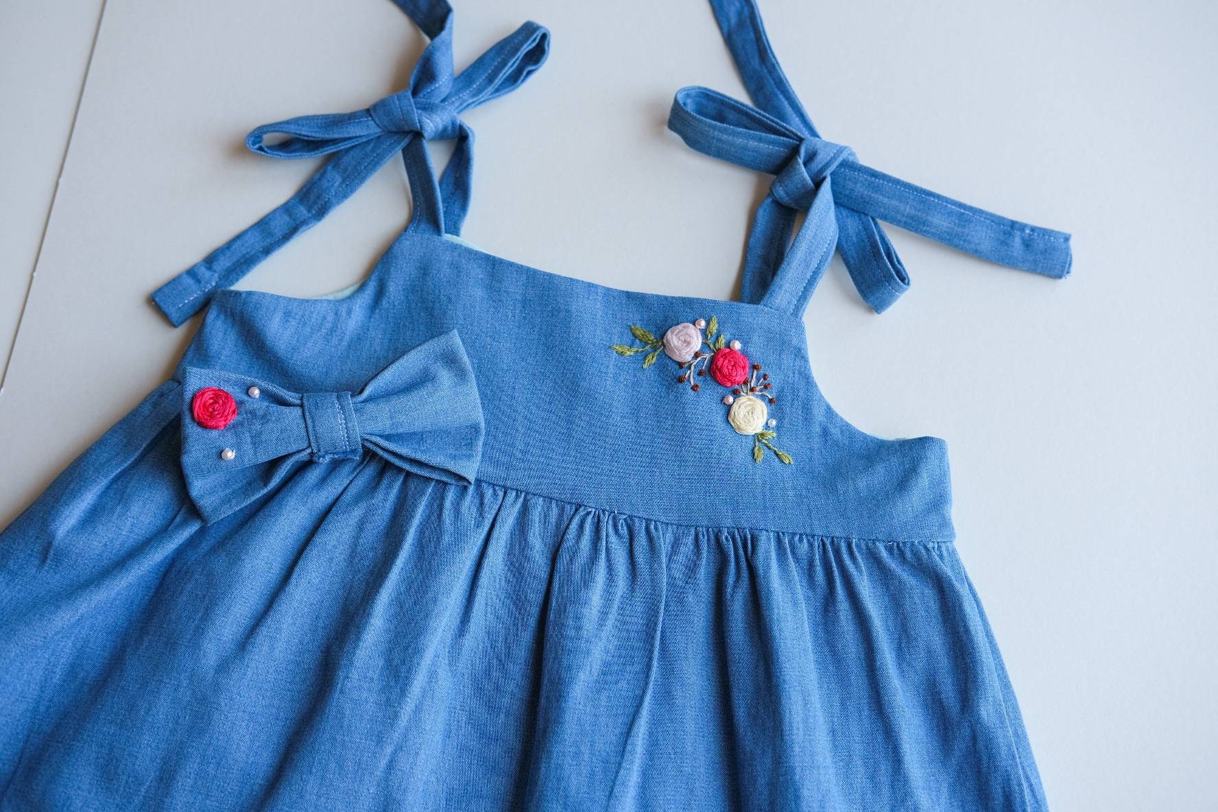 Buy Baby Girl Jean Dress Online In India  Etsy India