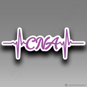 CNA Heartbeat Pulse Healthcare Indoor Outdoor Car Wall Vinyl Decal Sticker 207