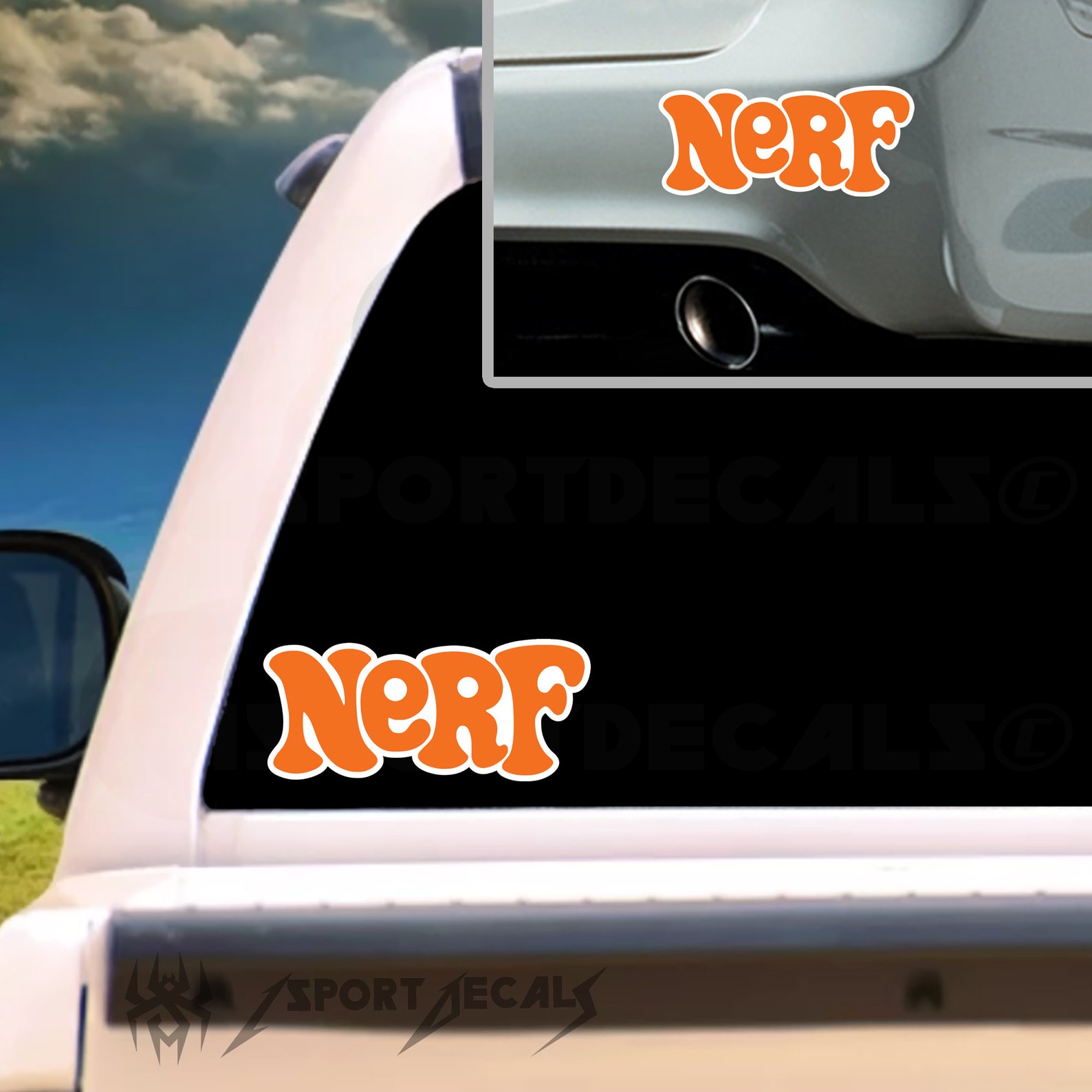 Retro Vintage Classic NERF Logo Car Laptop Wall Vinyl Decal Etsy
