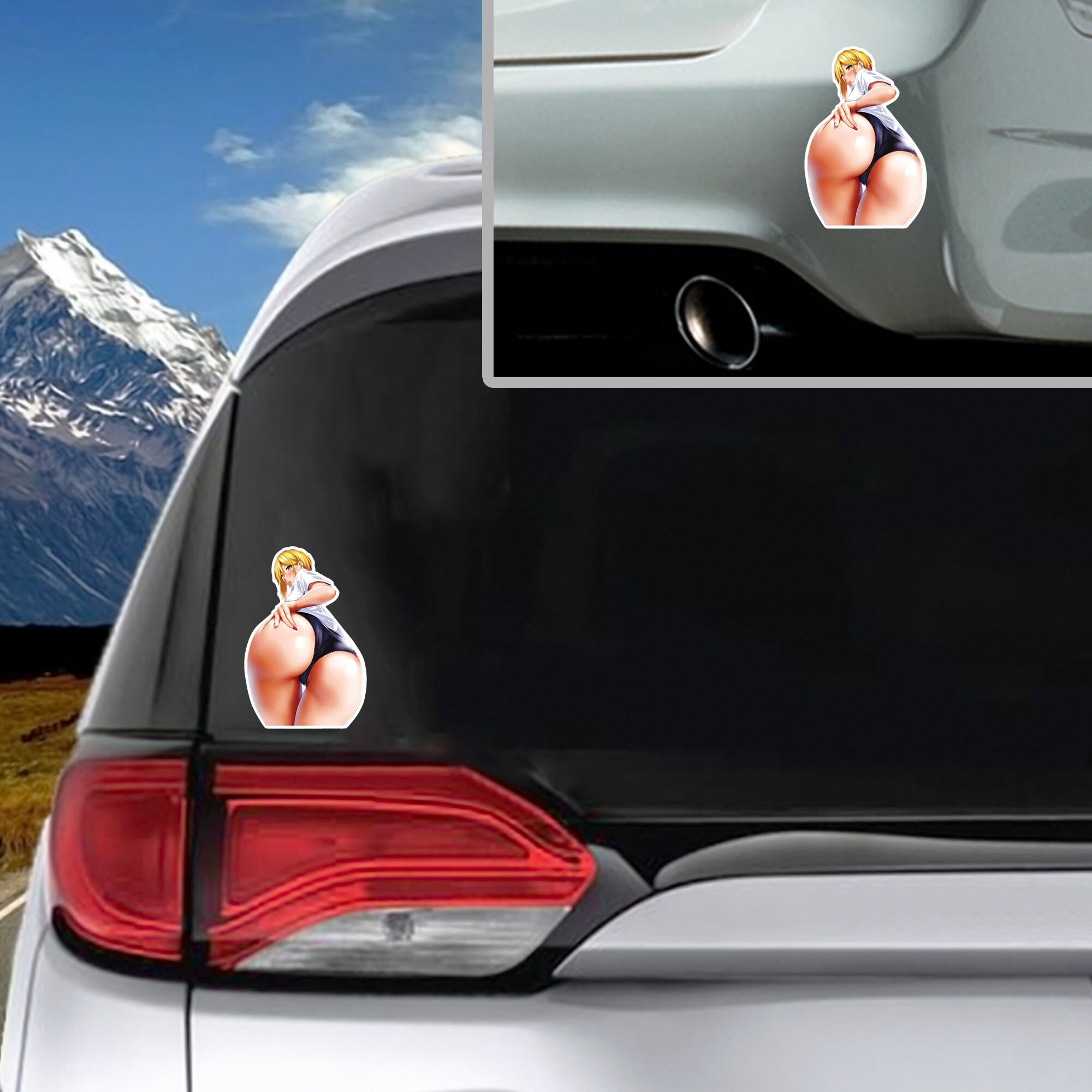 Anime Girl Vinyl Decal Sticker: Car, Laptop, Toolbox 246 - Etsy