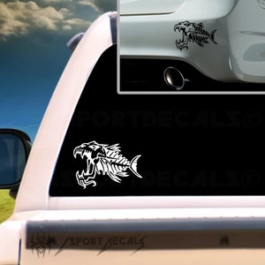 Skeleton Decal Fish Bone Skull - Skeleton Fish , Free Transparent