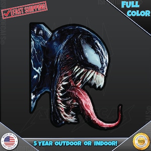 Venom Parody Inspired Tongue Out Vinyl Decal Sticker - Car, Laptop, Wall 059