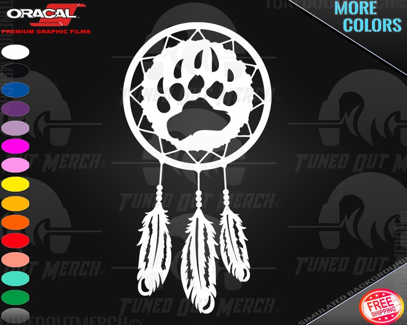 Bear Claw Dreamcatcher Dream Catcher Logo Your Choice of Color Etsy