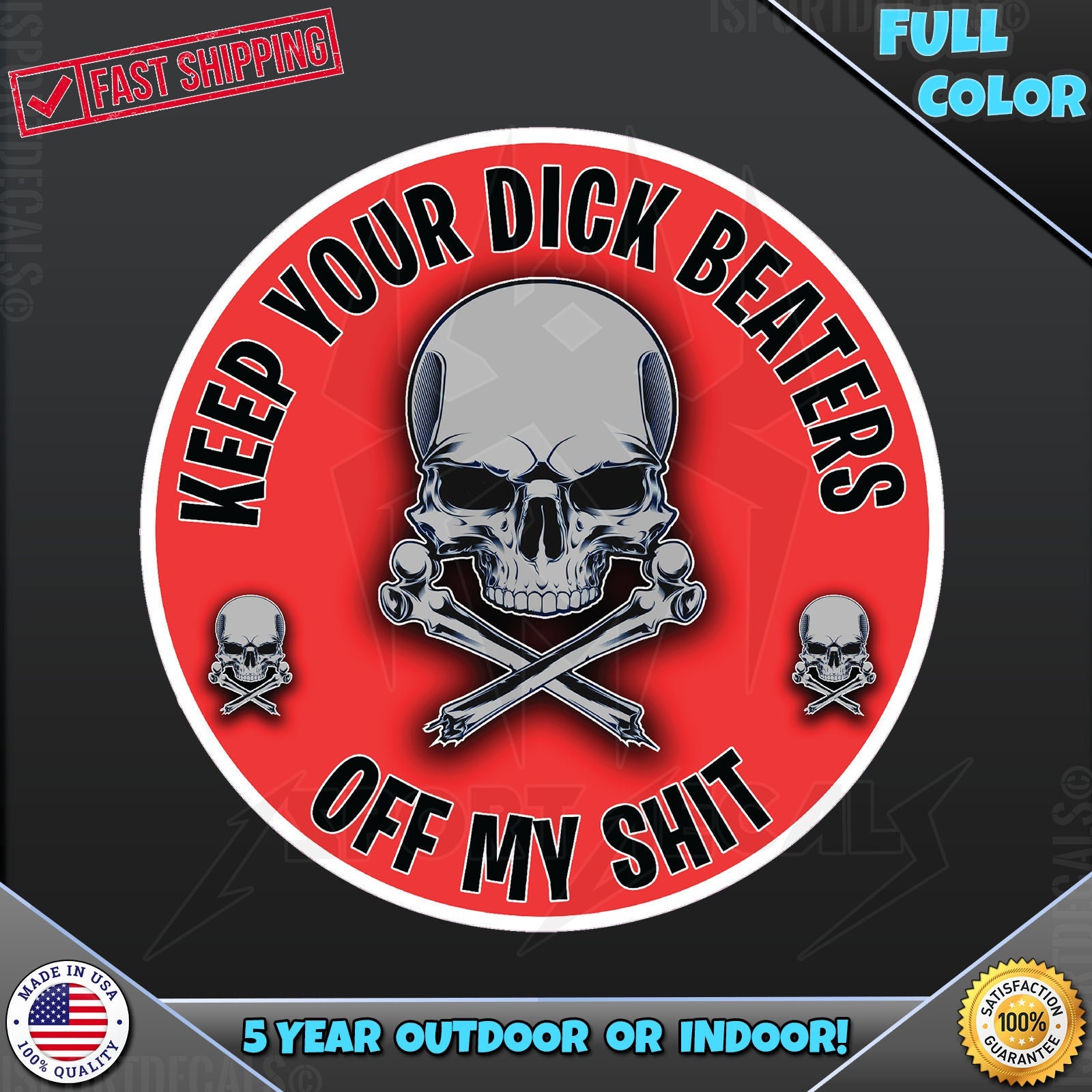 Keep Your Dick Beaters off My Shit Car Vinyl Decal Sticker 271 - Etsy