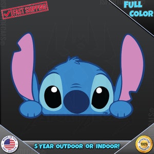 Stitch ( inspired Parody ) Peeking Peek Peekabo Peekers Vinyl Decal Sticker 233