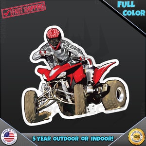 ATV 4 Wheeler Four Wheeler Quad Offroad 4x4 103 Laptop Car Truck Wall Window Car Wall any smooth surface Vinyl Decal Sticker