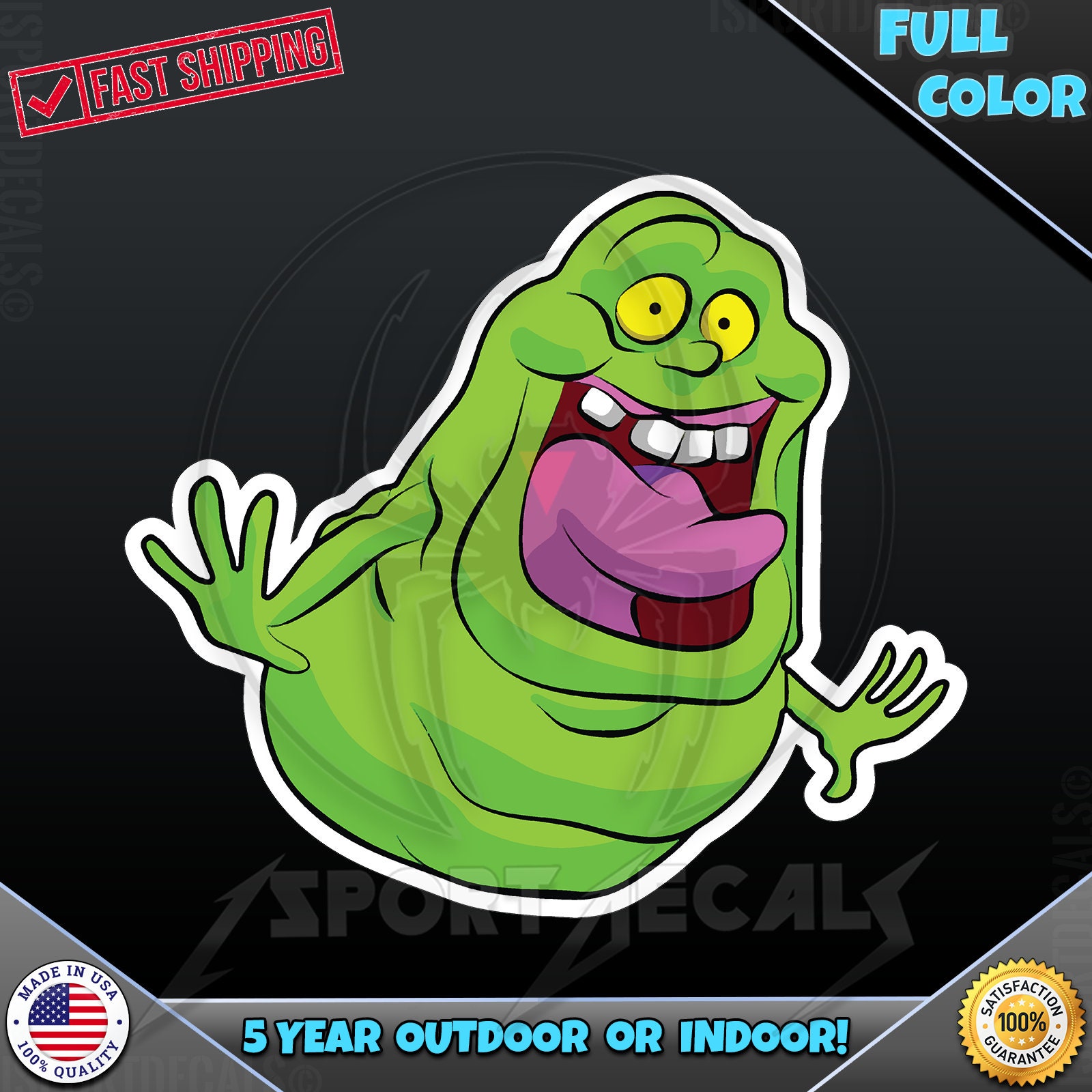 Slimer Sticker Slimer Vinyl Decal Sticker: Car, Truck, Laptop, Wall 015 - Etsy