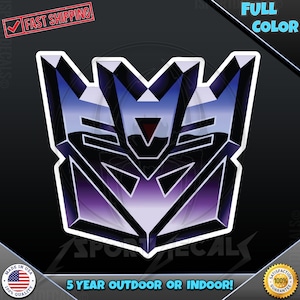 Decepticon Logo 016 Laptop Car Truck Wall Window Car Wall any smooth surface Vinyl Decal Sticker